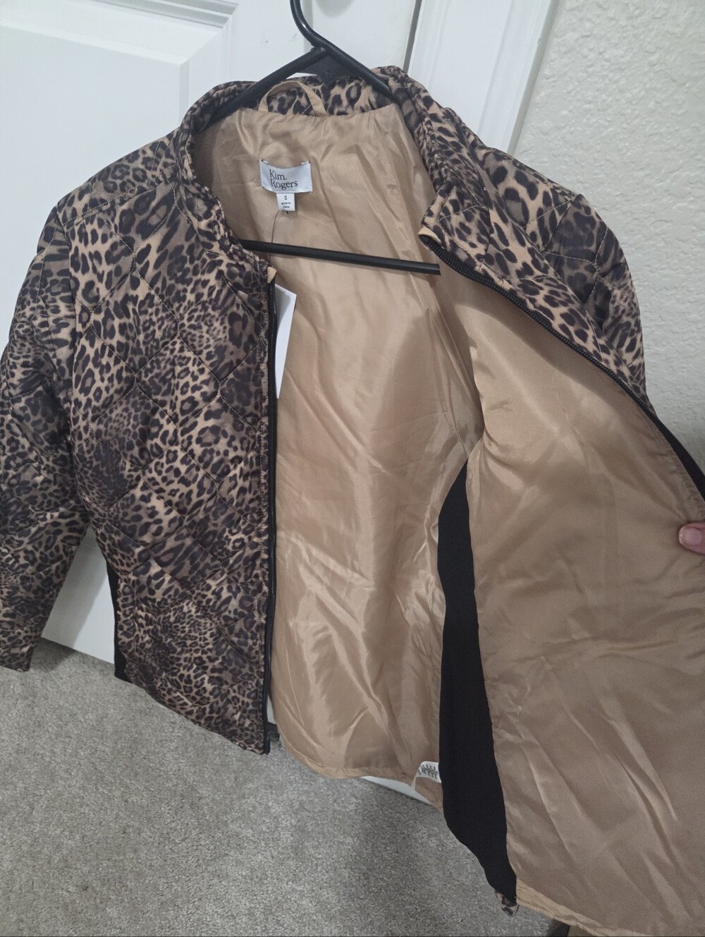 Kim Rogers Leopard-Print Puffer Jacket - Brown/Tan
